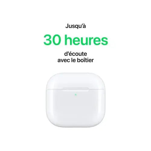Apple Airpods 4 Blanc avec Boîtier de charge USB‑C Ecouteurs sans fil avec réduction active - STORE COMMERCE