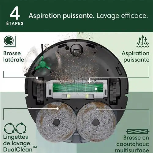 Irobot-Aspirateur robot iRobot Roomba Plus 405 Noir - STORE COMMERCE